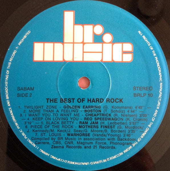Various : The Best Of Hard Rock (LP, Comp)