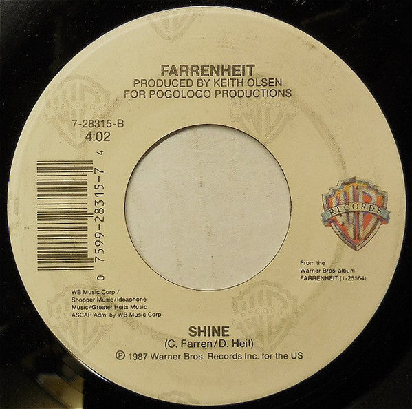 Farrenheit : Lost In Loveland (7", Single)