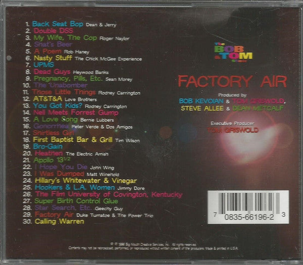 Bob & Tom : Factory Air (CD, Album, Comp)