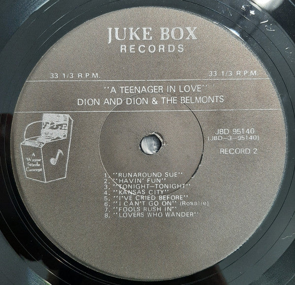 Dion (3) & Dion & The Belmonts : A Teenager In Love (4xLP, Comp, RE + Box, Comp)