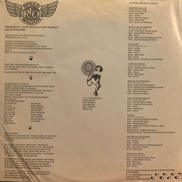 REO Speedwagon : Nine Lives (LP, Album, Ter)