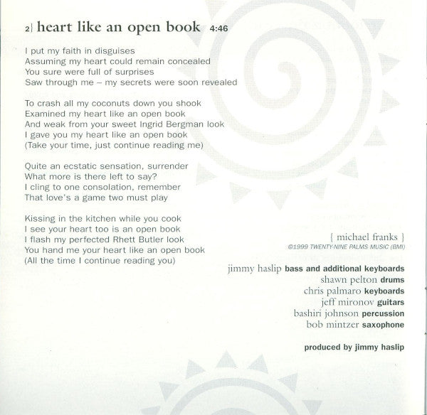 Michael Franks : Barefoot On The Beach (CD, Album)