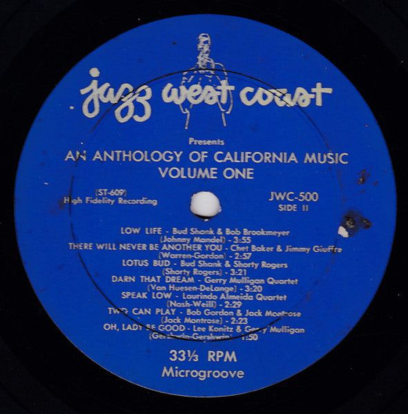 Various : Jazz West Coast Vol.1 (LP, Comp, Mono)
