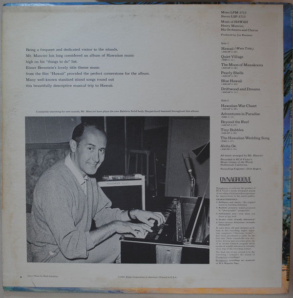 Henry Mancini, His Orchestra And Chorus* : Music Of Hawaii (LP, Album, Ind)