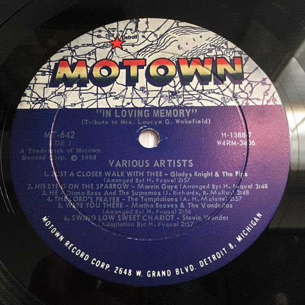 Various : In Loving Memory - A Tribute To Mrs. Loucye G. Wakefield (LP, Album)
