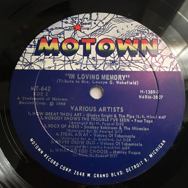Various : In Loving Memory - A Tribute To Mrs. Loucye G. Wakefield (LP, Album)