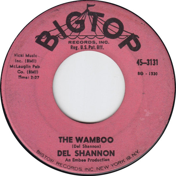 Del Shannon : Little Town Flirt (7", Single, Mono)