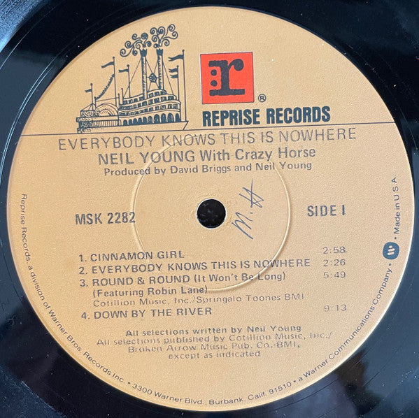 Neil Young With Crazy Horse : Everybody Knows This Is Nowhere (LP, Album, RE, Gat)
