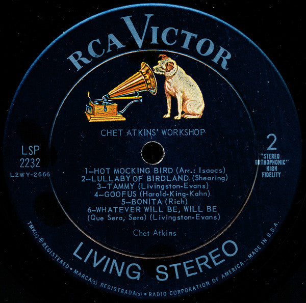 Chet Atkins : Chet Atkins' Workshop (LP, Album, Ind)