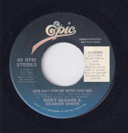 Ricky Skaggs : Love Can't Ever Get Better Than This (7", Promo)