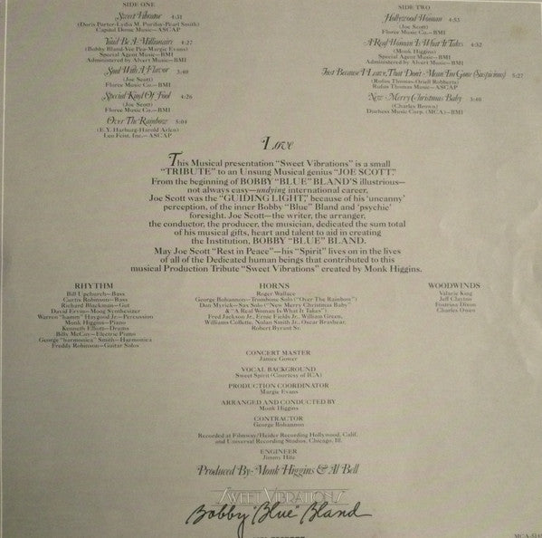 Bobby "Blue" Bland* : Sweet Vibrations (LP, Album)