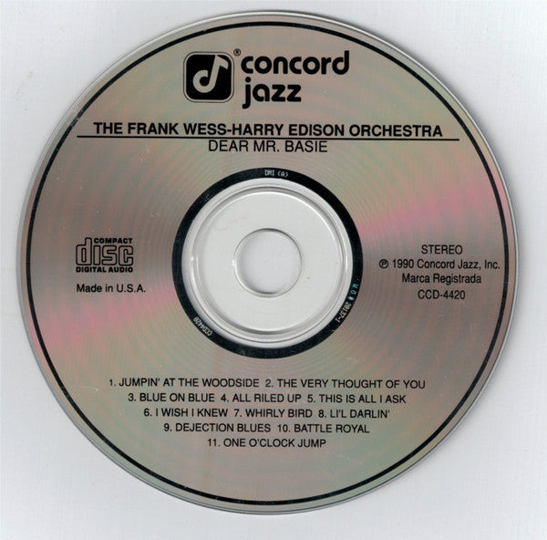 The Frank Wess - Harry Edison Orchestra : Dear Mr. Basie (CD, Album)