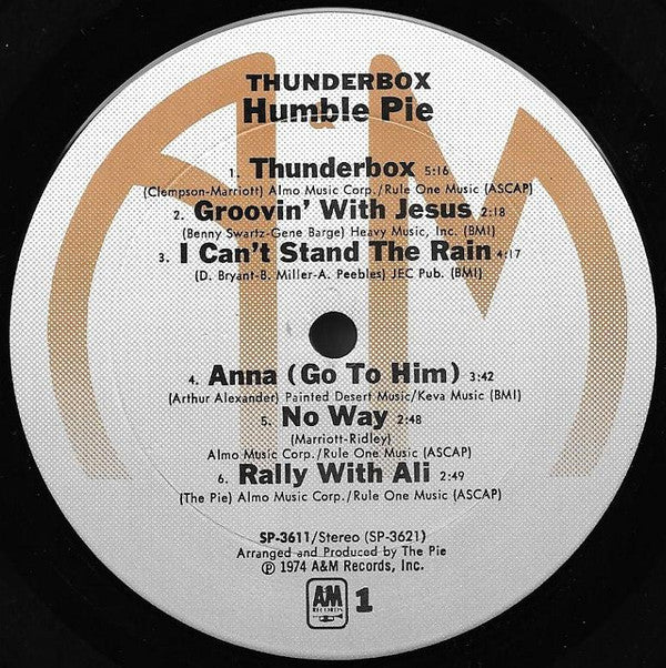 Humble Pie : Thunderbox (LP, Album, Ter)