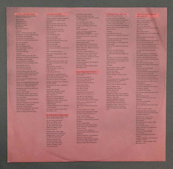 Carly Simon : Coming Around Again (LP, Album, Spe)