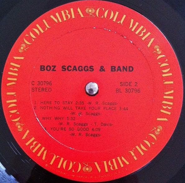 Boz Scaggs & Band : Boz Scaggs & Band (LP, Album, Ter)