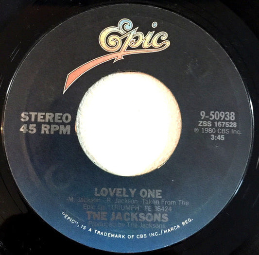 The Jacksons : Lovely One (7", Single, Styrene, Pit)