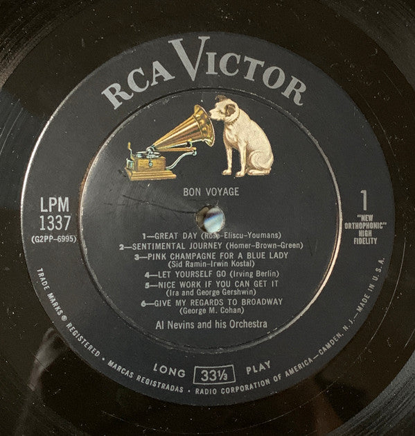 Al Nevins And His Orchestra : Bon Voyage (LP)