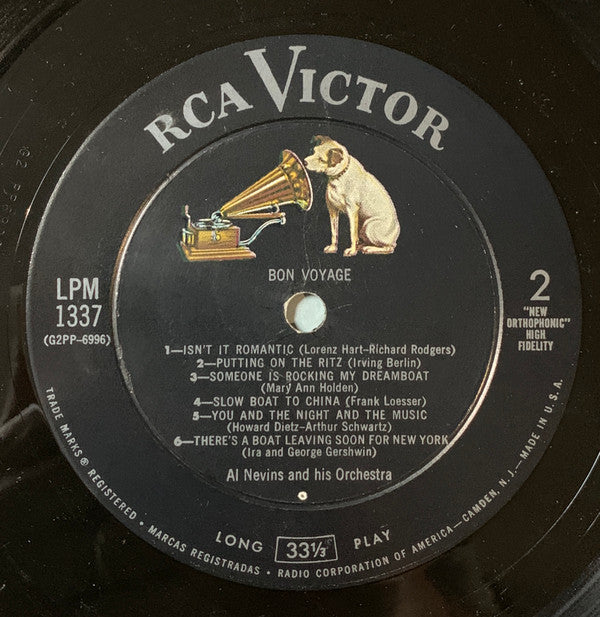 Al Nevins And His Orchestra : Bon Voyage (LP)
