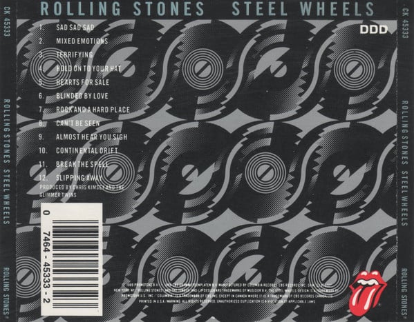 Rolling Stones* : Steel Wheels (CD, Album, Whi)