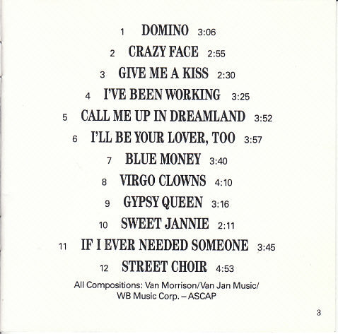 Van Morrison : His Band And The Street Choir (CD, Album, RE)