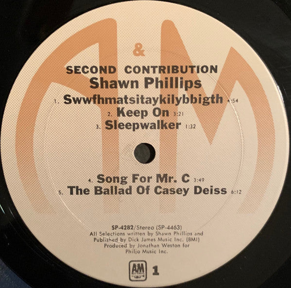 Shawn Phillips (2) : Second Contribution (LP, Album, RE, RP, Ter)