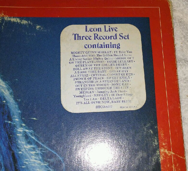 Leon Russell : Leon Live (3xLP, Album, Jac)