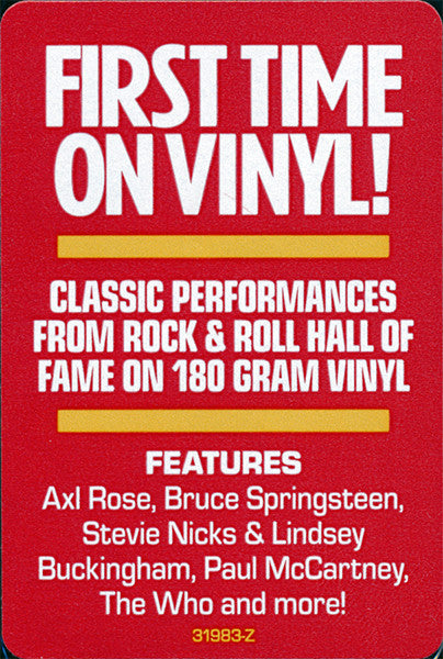 Various : Rock & Roll Hall Of Fame: Live, Volume 2 (LP, Ora)