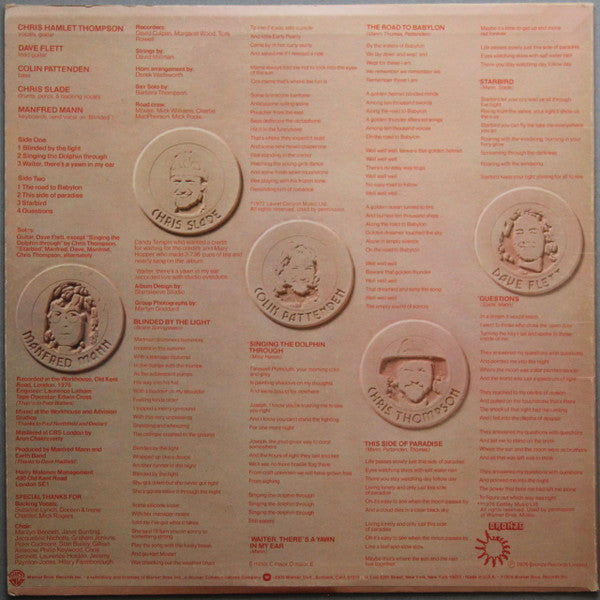 Manfred Mann's Earth Band : The Roaring Silence (LP, Album, Win)