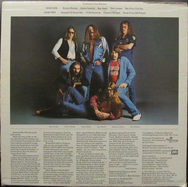 Molly Hatchet : Molly Hatchet (LP, Album, RE, Ter)