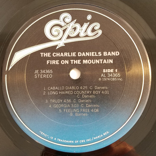 The Charlie Daniels Band : Fire On The Mountain (LP, Album, RE)