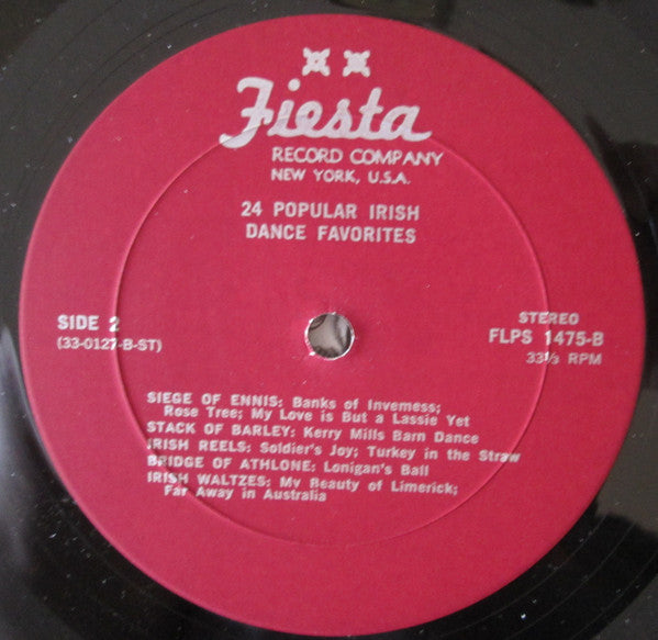Frank Fallon Orchestra : 24 Popular Irish Dance Favorites (LP)