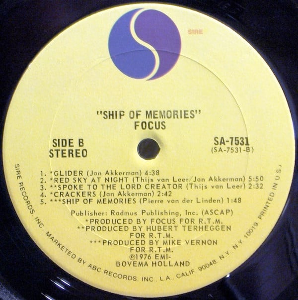 Focus (2) : Ship Of Memories (LP, Album, Ter)