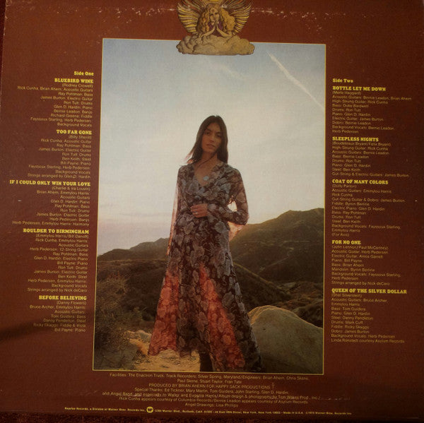 Emmylou Harris : Pieces Of The Sky (LP, Album, Pit)