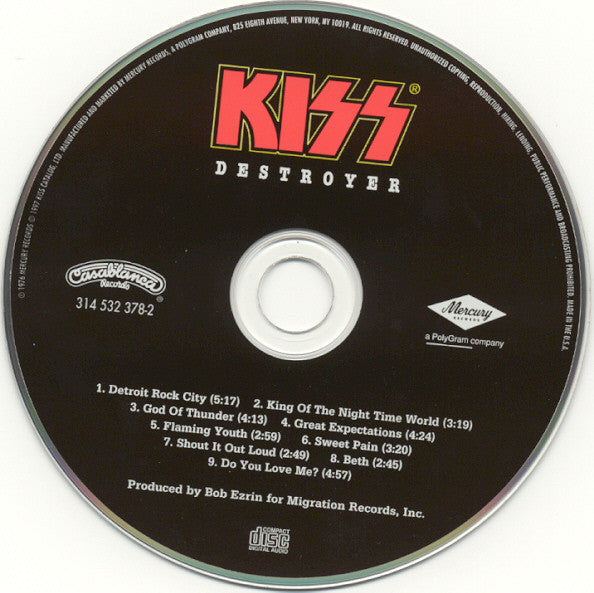 Kiss : Destroyer (CD, Album, RE, RM, EDC)