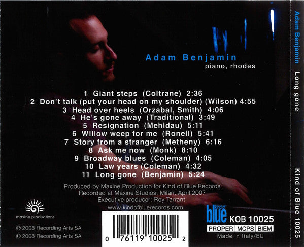Adam Benjamin : Long Gone (CD, Album)