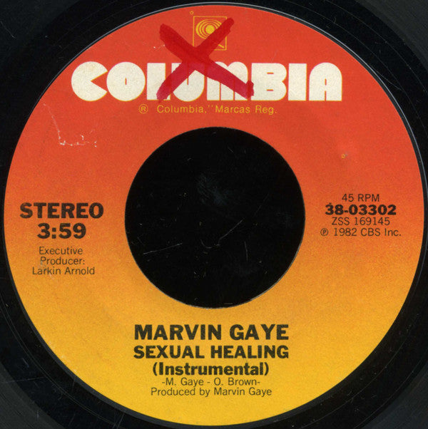 Marvin Gaye : Sexual Healing (7", Single, Styrene, Pit)