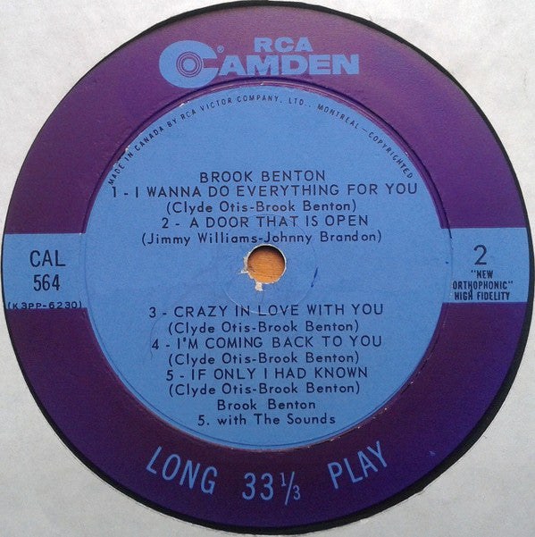 Brook Benton : Brook Benton (LP, Comp, Mono)