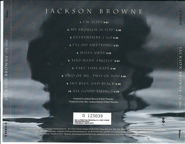 Jackson Browne : I'm Alive (CD, Album, Club)