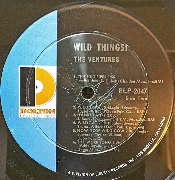 The Ventures : Wild Things! (LP, Album, Mono, Ind)