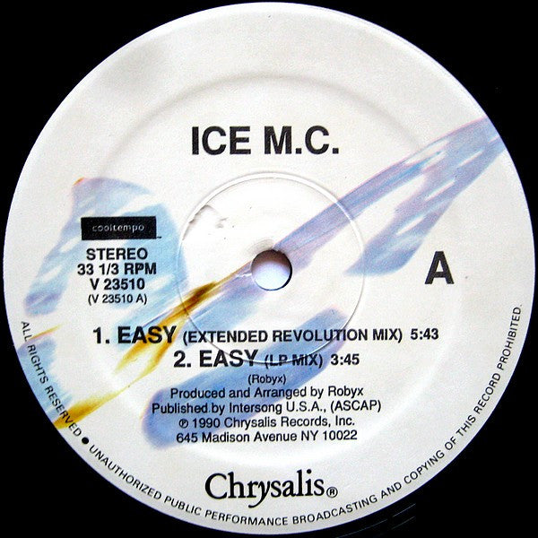 ICE MC : Easy (Extended Revolution Mix) (12")