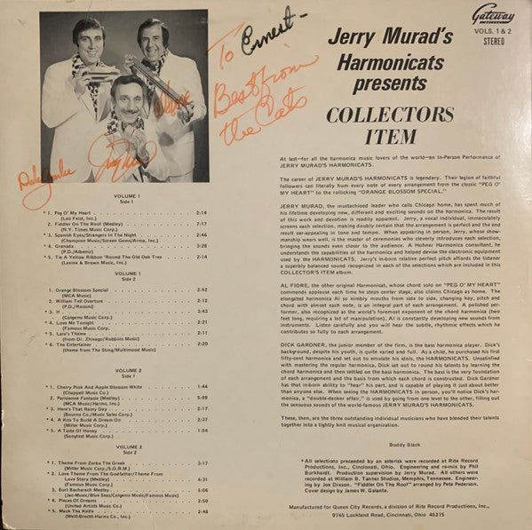 Jerry Murad's Harmonicats : Collectors Item (2xLP, Album, Ltd)