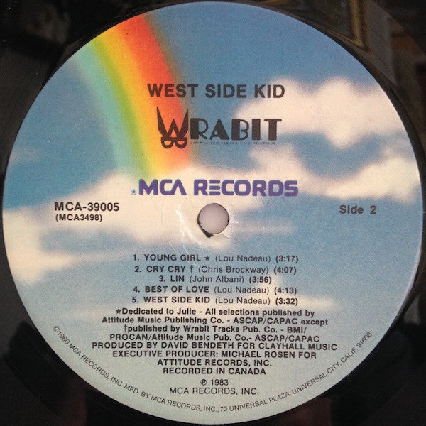 Wrabit : West Side Kid (LP, Album, Pin)