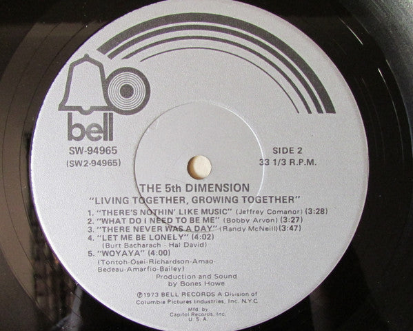 The 5th Dimension* : Living Together, Growing Together (LP, Album, Club, Cap)