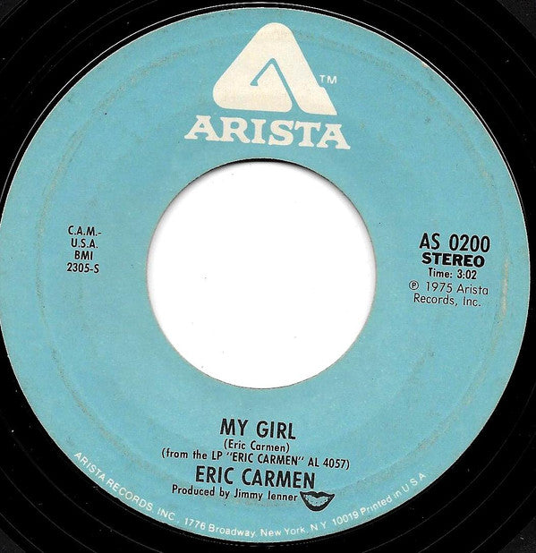 Eric Carmen : Sunrise / My Girl (7", Pit)
