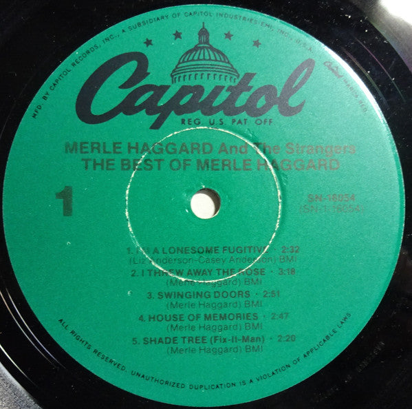 Merle Haggard : The Best Of Merle Haggard (LP, Comp, RE, Jac)