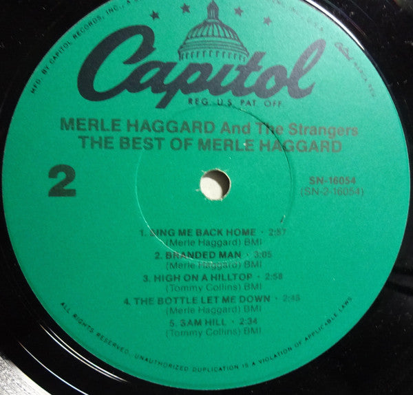 Merle Haggard : The Best Of Merle Haggard (LP, Comp, RE, Jac)