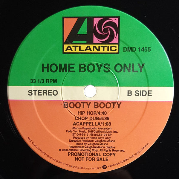 Home Boys Only : Booty Booty (12", Promo)