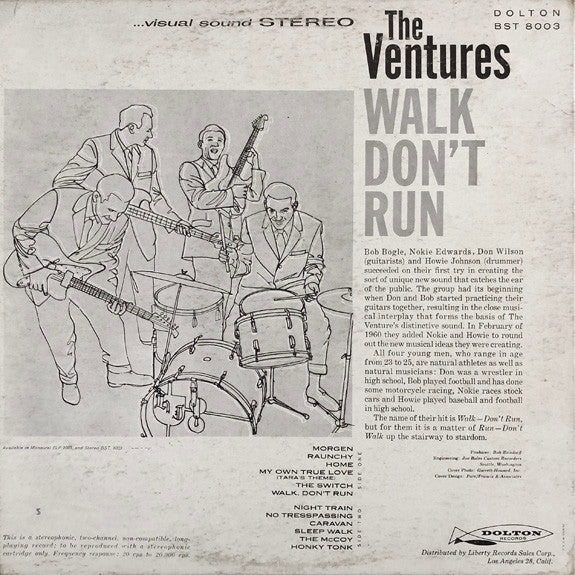 The Ventures : Walk Don't Run (LP, Album, RE)