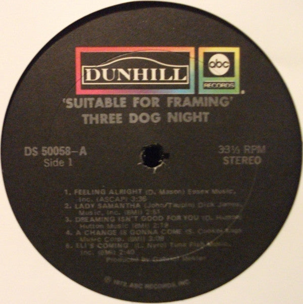 Three Dog Night : Suitable For Framing (LP, Album, Club, RE, Gat)