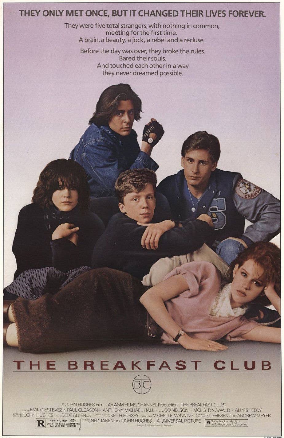 The Breakfast Club Movie Poster 24" x 36"